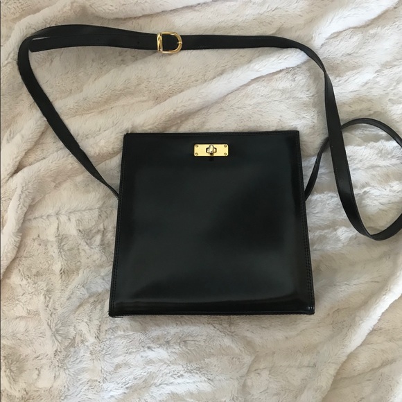 ASOS Handbags - Black Real Leather Structured Crossbody